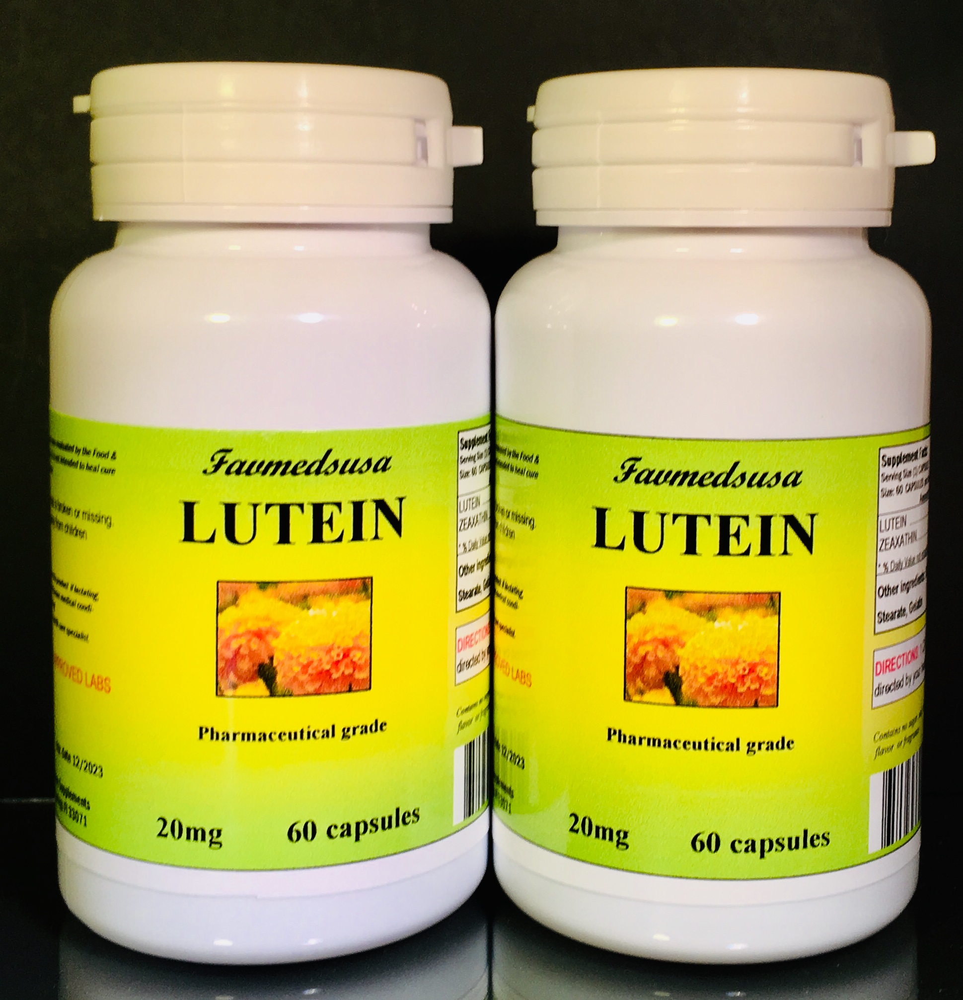 Lutein 20mg +Zeaxanthin - 120 (2x60) capsules